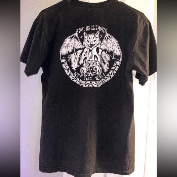 Vans Black Graphic T-Shirt for Men vintage - Picture 1 of 4